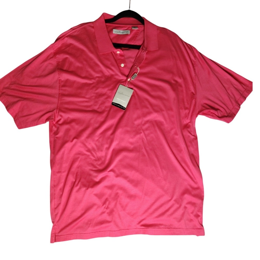 Greg Norman Signature Series Hot Pink Polo‎ Shirt XXL GNS8K922 Cotton Blend NWT
